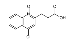 3-(4-chloro-1-oxy-quinolin-2-yl)-propionic acid Structure