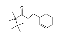 1-(tert-Butyl-dimethyl-silanyl)-3-cyclohex-2-enyl-propan-1-one Structure