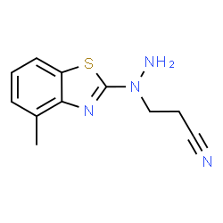 3-[1-(4-Methyl-1,3-benzothiazol-2-yl)hydrazino]propanenitrile结构式