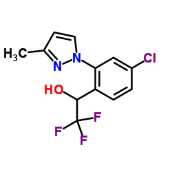 1-(4-Chloro-2-(3-methyl-1H-pyrazol-1-yl)phenyl)-2,2,2-trifluoroethanol图片