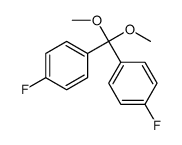 1-fluoro-4-[(4-fluorophenyl)-dimethoxymethyl]benzene Structure