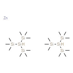 Bis[tris(trimethylsilyl)silyl]zinc结构式