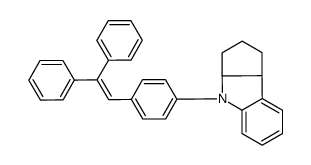 (3aS,8bS)-4-[4-(2,2-diphenylvinyl)phenyl]-2,3,3a,8b-tetrahydro-1H -cyclopenta[b]indole结构式