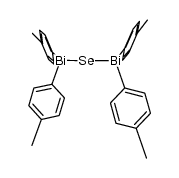 bis[bis(4-methylphenyl)bismuthino]selenide Structure