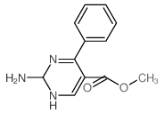 2-氨基-4-苯基嘧啶-5-羧酸甲酯结构式