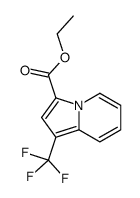 ethyl 1-(trifluoromethyl)indolizine-3-carboxylate结构式