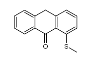 1-(methylthio)anthrone结构式