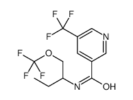 N-[1-(Trifluoromethoxy)-2-butanyl]-5-(trifluoromethyl)nicotinamid e Structure