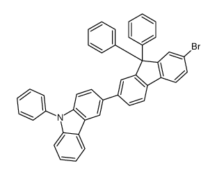 3-(7-Bromo-9,9-diphenyl-9H-fluoren-2-yl)-9-phenyl-9H-carbazole structure