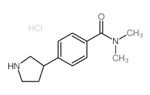 N,N-DIMETHYL-4-(PYRROLIDIN-3-YL)BENZAMIDE HYDROCHLORIDE结构式