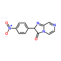 2-(4-Nitrophenyl)imidazo[1,2-a]pyrazin-3(2H)-one结构式