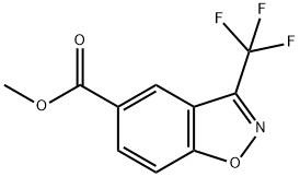 3-Trifluoromethyl-benzo[d]isoxazole-5-carboxylic acid methyl ester structure