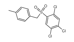 1,2,4-trichloro-5-((4-methylbenzyl)sulfonyl)benzene结构式