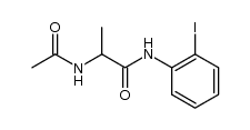 2-acetamido-N-(2-iodophenyl)propanamide结构式