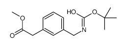 METHYL 2-(3-(N-BOC-AMINOMETHYL)PHENYL)ACETATE Structure