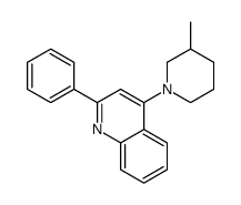 4-(3-methylpiperidin-1-yl)-2-phenylquinoline Structure