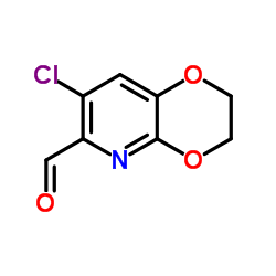 7-Chloro-2,3-dihydro[1,4]dioxino[2,3-b]pyridine-6-carbaldehyde Structure