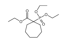 ethyl 1-(diethoxyphosphoryl)cycloheptane-1-carboxylate Structure