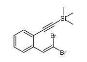 2-(2,2-dibromoethenyl)-1-[(trimethylsilyl)ethynyl]benzene结构式