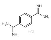 对苯二甲脒盐酸盐(1:2)结构式