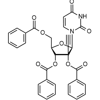 (2R,3R,4R,5R)-5-((苯甲酰氧基)甲基)-2-(2,4-二氧杂-3,4-二氢嘧啶-1(2H)-基)-3-乙炔基四氢呋喃-3,4- 二苯甲酸二酯图片