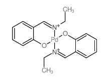 Palladium,bis[2-[(ethylimino)methyl]phenolato-N,O]-, (SP-4-1)- (9CI) picture