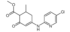 methyl 4-[(5-chloropyridin-2-yl)amino]-6-methyl-2-oxocyclohex-3-ene-1-carboxylate结构式