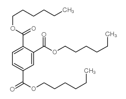 trihexyl benzene-1,2,4-tricarboxylate Structure