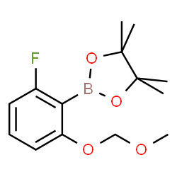 2-Fluoro-6-(methoxymethoxy)phenylboronic acid pinacol ester结构式