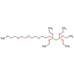 15,15,17,17-Tetraethoxy-2,5,8,11,18-pentaoxa-15,17-disilaicosane结构式