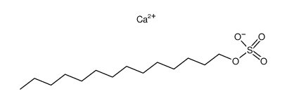 Bis(tetradecyloxysulfonyloxy)calcium structure