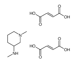 but-2-enedioic acid,N,1-dimethylpiperidin-3-amine Structure