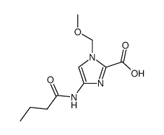 4-Butyrylamino-1-methoxymethyl-1H-imidazole-2-carboxylic acid Structure