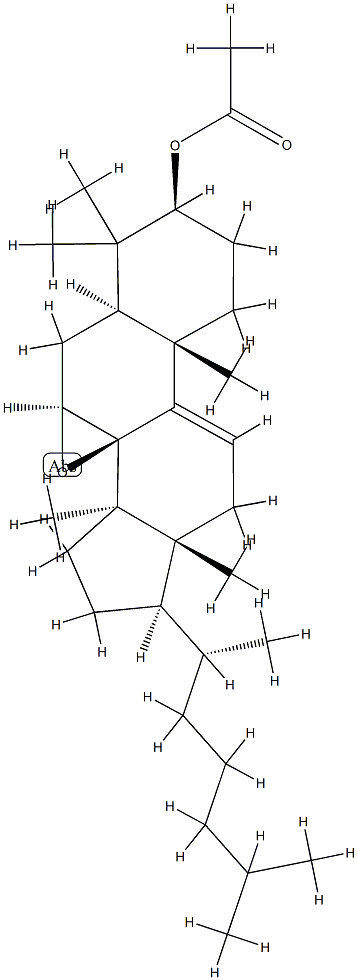 7β,8-Epoxy-5α-lanost-9(11)-en-3β-ol acetate Structure