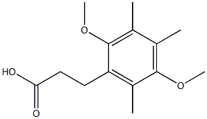 3-(2,5-dimethoxy-3,4,6-trimethylphenyl)propanoic acid Structure