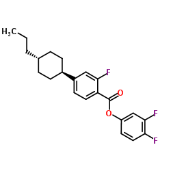 3,4-Difluorophenyl 2-fluoro-4-(trans-4-propylcyclohexyl)benzoate Structure