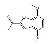 1-(4-Bromo-7-methoxy-1-benzofuran-2-yl)ethanone Structure