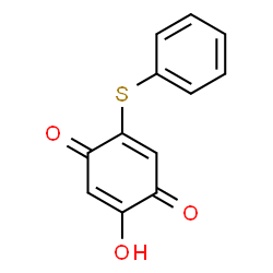 2-Hydroxy-5-(phenylthio)-p-benzoquinone Structure