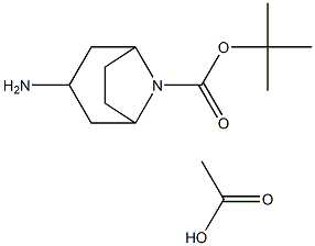 exo-tert-Butyl 3-amino-8-azabicyclo[3.2.1]octane-8-carboxylate acetate structure