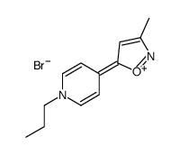 3-methyl-5-(1-propylpyridin-1-ium-4-yl)-1,2-oxazole,bromide Structure