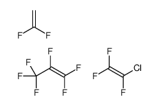 1-chloro-1,2,2-trifluoroethene,1,1-difluoroethene,1,1,2,3,3,3-hexafluoroprop-1-ene Structure