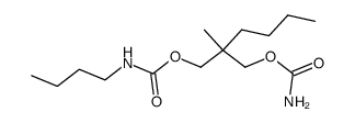 N,2-Dibutyl-2-methyl-1,3-dicarbamoyloxy-propan Structure