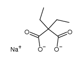 disodium 2,2-diethylamalonate Structure