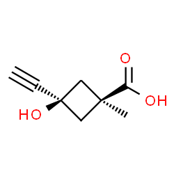 Cyclobutanecarboxylic acid, 3-ethynyl-3-hydroxy-1-methyl-, cis- (9CI) picture