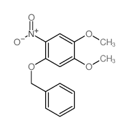 Benzene,1,2-dimethoxy-4-nitro-5-(phenylmethoxy)-结构式