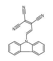 4-carbazol-9-ylbuta-1,3-diene-1,1,2-tricarbonitrile结构式