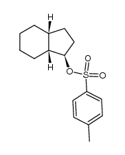 (+/-)-toluene-4-sulfonic acid-((3ar,7ac)-hexahydro-indan-1c-yl ester)结构式