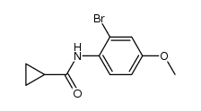 N-(2-bromo-4-methoxyphenyl)cyclopropanecarboxamide结构式