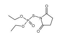 S-(2,5-dioxopyrrolidin-1-yl) O,O-diethyl phosphorothioate结构式