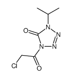 5H-Tetrazol-5-one, 1-(chloroacetyl)-1,4-dihydro-4-(1-methylethyl)- (9CI) Structure